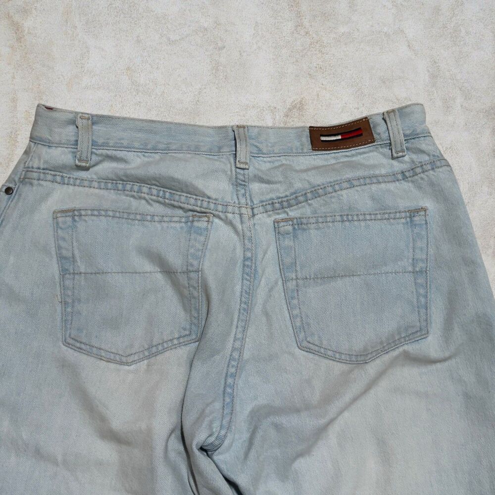 Y2K Tommy Hilfiger Light Blue Women's Straight Leg Jeans Size 8 - Picture 4 of 8
